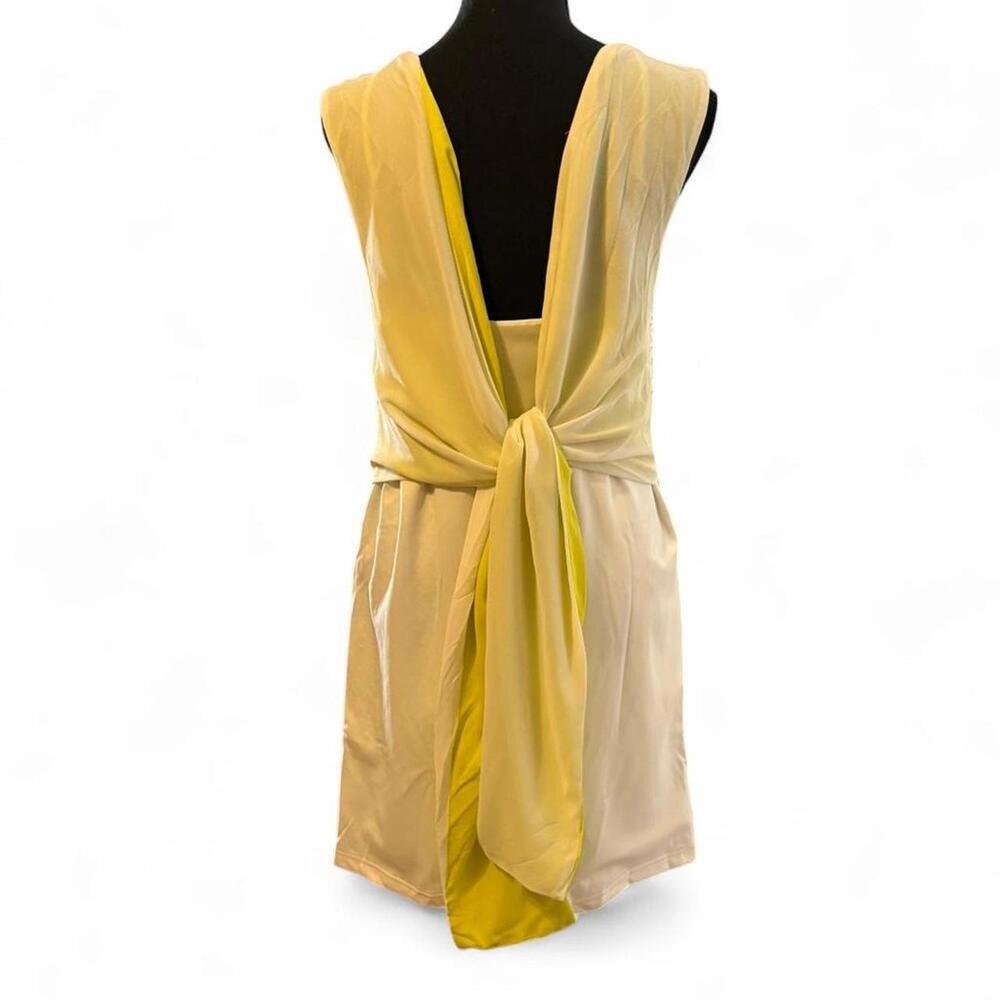 Lucy & Co. lime green and white, gorgeous tie back dress Size Large - Picture 6 of 7
